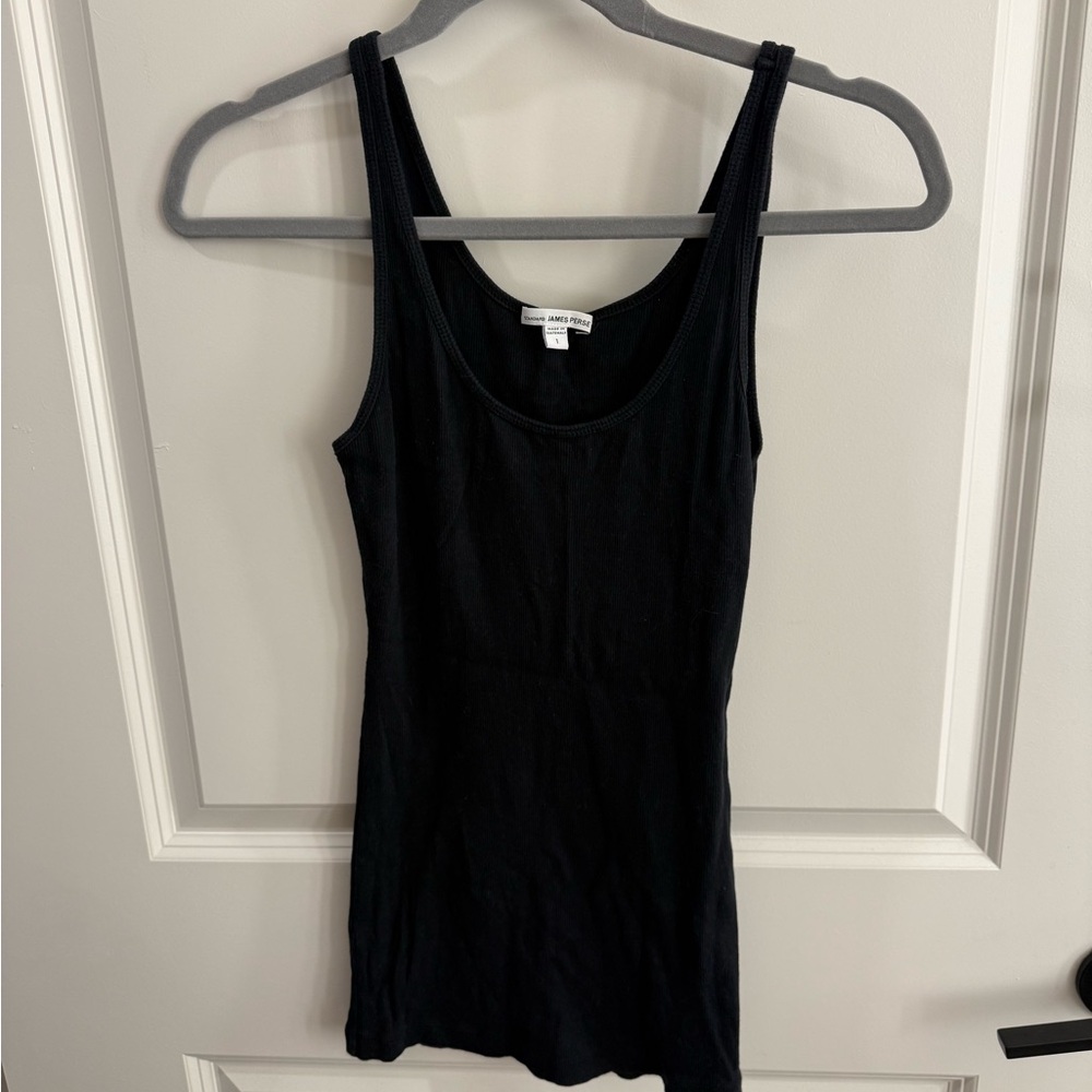 James Perse Classic Black Tank Top
